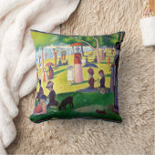 LaグランデJatteの島の日曜日の午後 クッション (ブランケット)