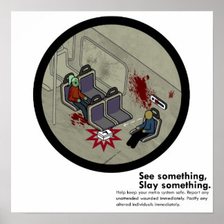 LAゾンビメトロ地下鉄サタイヤ ポスター