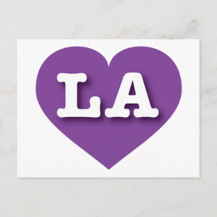 LAパープルハート- I love LA ポストカード
