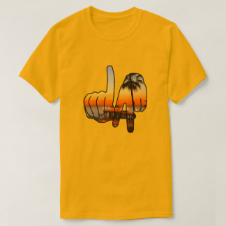 LAロサンゼルスハンドサインTシャツ Tシャツ