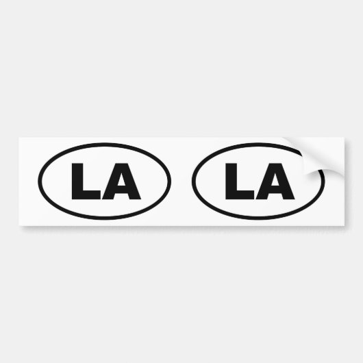 LAロサンゼルス バンパーステッカー (正面)