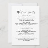 LA女子会  ブライズゲットウィークエンド 招待状 (裏面)