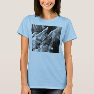 LA指、女の子、ロスアンジェルスのためのla指のTシャツ Tシャツ