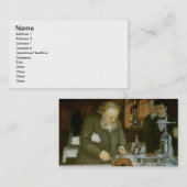 La旅行のd'Argentレストランの場面 名刺 (正面/裏面)