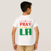 LA用祈・ロサンゼルス装飾用クッション用祈りの言葉 Tシャツ (裏面フル)