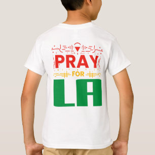 LA用祈・ロサンゼルス装飾用クッション用祈りの言葉 Tシャツ
