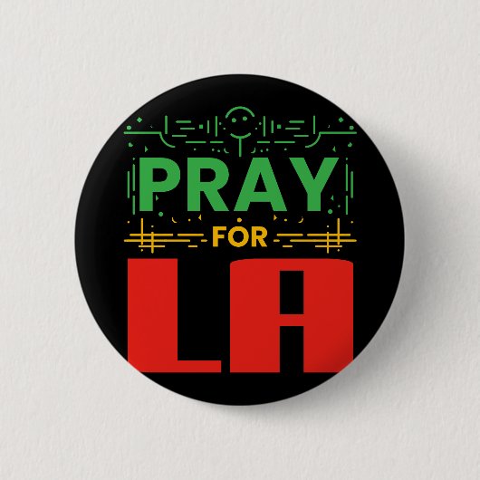 LA祈用 缶バッジ (正面)