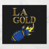 LA金ゴールド スパークリングワインラベル (シングルラベル)