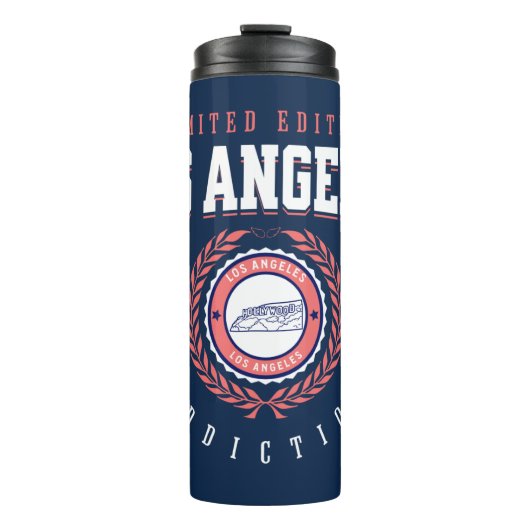 LA，カリフォルニアシティトラベラースポーツスタイル タンブラー (正面)