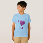 LA - – ホットピンク Tシャツ (正面フル)