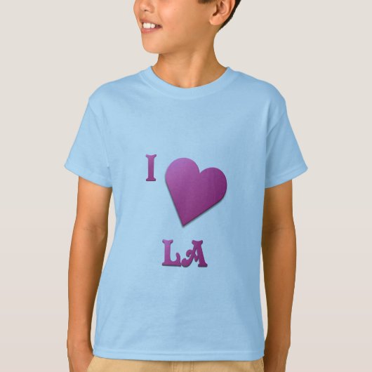LA - – ホットピンク Tシャツ (正面)