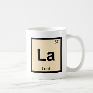 La -ラード化学周期表の記号 コーヒーマグカップ