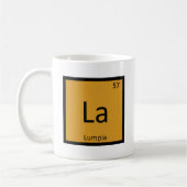 La - ルンピア アペタイザー 化学元素周期表 コーヒーマグカップ (左)