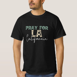 LA 祈 California 2025のwildfire Tシャツ