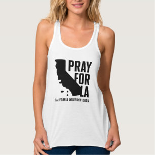 LA 祈 California 2025年の野火の女性の場合 タンクトップ