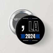 、 La 2024ボタン 缶バッジ (正面&裏面)