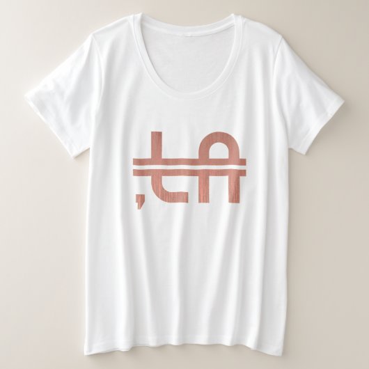 ,LA 6 プラスサイズTシャツ (デザイン正面)