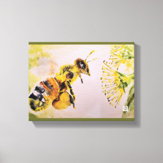 la abeja y la flor キャンバスプリント