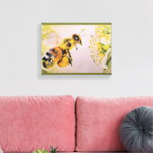 la abeja y la flor キャンバスプリント (インサイチュ (リビング))