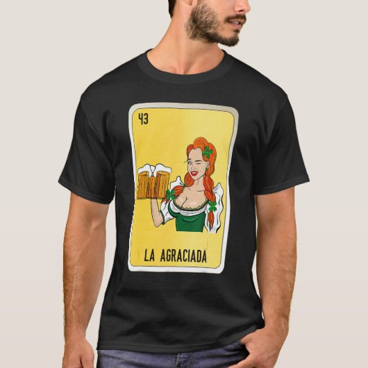 La Agraciada Mexican Slang Lottery Bingo Cards Tシャツ (正面)