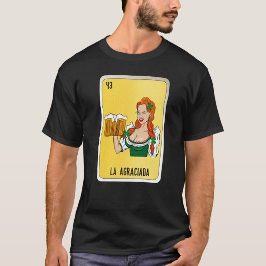 La Agraciada Mexican Slang Lottery Bingo Cards   Tシャツ (正面)