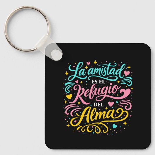 La amistad es el refugio del alma キーホルダー (正面)