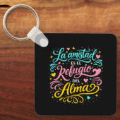 La amistad es el refugio del alma キーホルダー (正面)