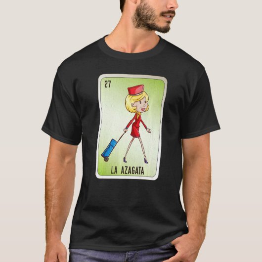 La Azagata Mexican Slang Lottery Bingo Cards   Tシャツ (正面)