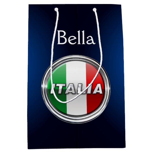 La Bandiera -イタリアンな旗 ミディアムペーパーバッグ (正面)