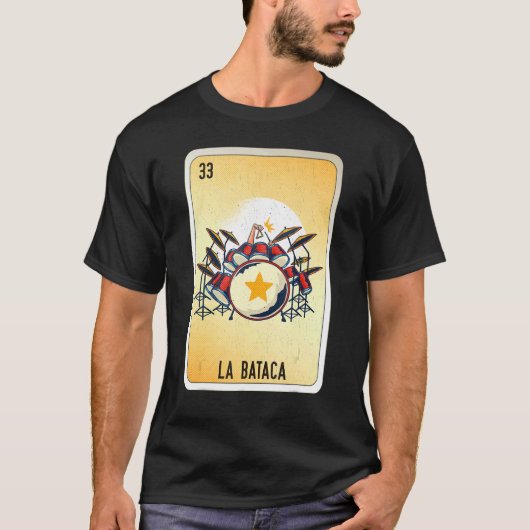 La Bataca Mexican Slang Lottery Bingo Cards Tシャツ (正面)