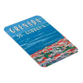 La beauté tropicale de Grenade à Saint George's マグネット (右側)