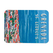 La beauté tropicale de Grenade à Saint George's マグネット (横)