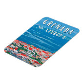 La beauté tropicale de Grenade à Saint George's マグネット (左側)