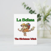 La Befanaクリスマスの魔法使い。 シーズンポストカード (スタンド正面)