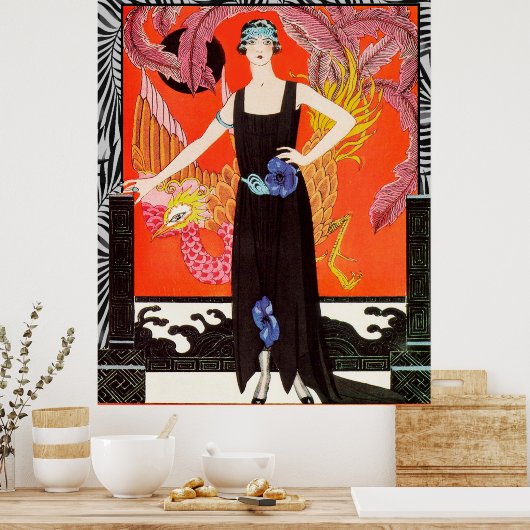 La Belle Dame Sans Merci - G Barbier ポスター (キッチン)