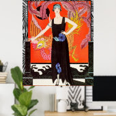 La Belle Dame Sans Merci - G Barbier ポスター (ホームオフィス)