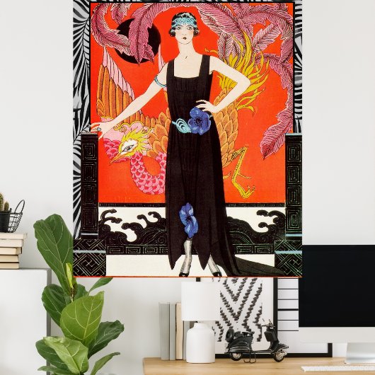 La Belle Dame Sans Merci - G Barbier ポスター (ホームオフィス)