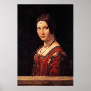 la belle ferronniere, Leonardo da Vinci ポスター