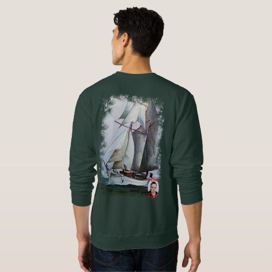 La Belle Poule スウェットシャツ (裏面フル)