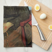 La Berceuse (Augustine Roulin)ビンセント・ヴァン・ゴッホ キッチンタオル (四つ折り)