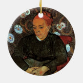 La Berceuse (Augustine Roulin)ビンセント・ヴァン・ゴッホ セラミックオーナメント (裏面)