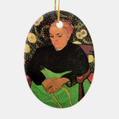 La Berceuse (Augustine Roulin)ビンセント・ヴァン・ゴッホ セラミックオーナメント (裏面)