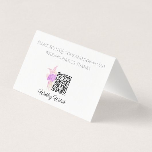 La Boca Rosa blush bow Bouquet Table Number Place (裏面)