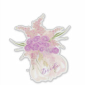 La Boca Rosa Blush sheer bow and Bouquet シール (正面)