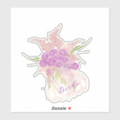 La Boca Rosa Blush sheer bow and Bouquet シール (シート)