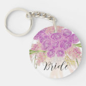 La Boca Rosa blush sheer bow and flower Brides キーホルダー (正面)