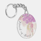 La Boca Rosa bow and Bouquet bridesmaid  Keychain キーホルダー (正面左)