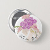 La Boca Rosa bow Bouquet flower girl  缶バッジ (正面&裏面)
