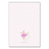 La Boca Vendretti pink bow Bouquet on Pink Lace テーブルナンバー (裏面)