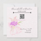 La Boca Vendretti Pink sheer bow Bouquet   セーブザデート (裏面)